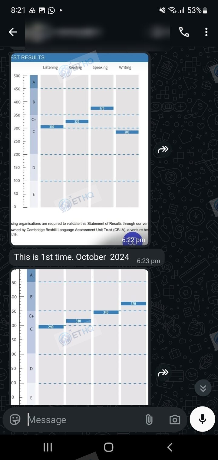 Story 5, before: the student's first message asking for help
